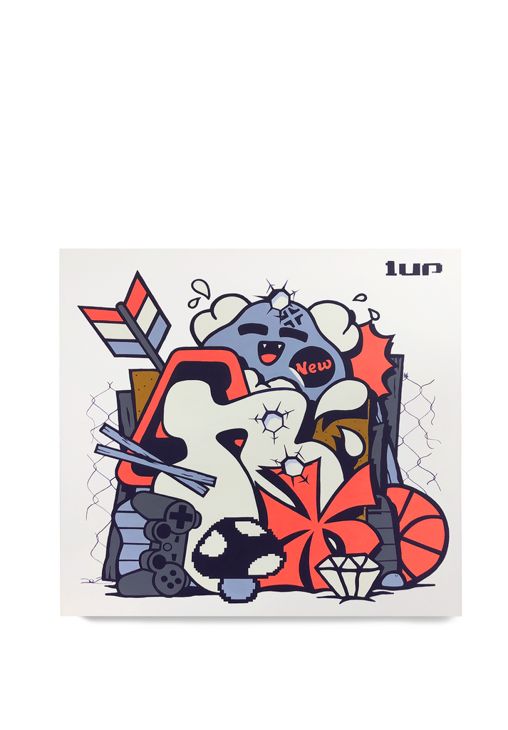 36 x 36" Floppy N graffiti - 123klan
