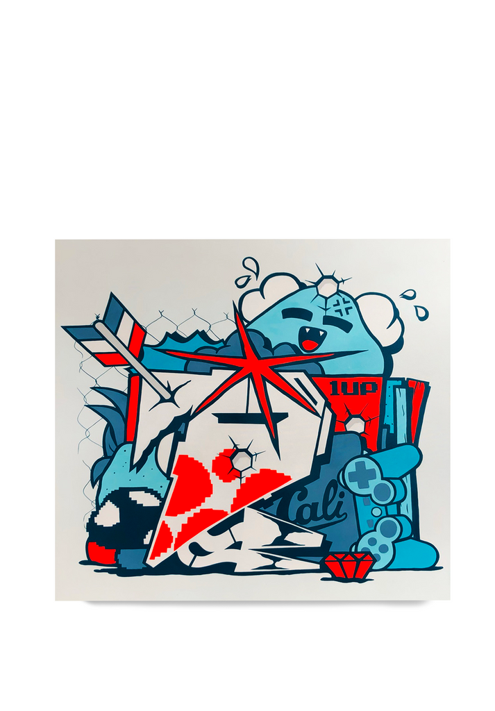 SOLD - D-Star Graffiti Letter - 36 x 36" - 123klan