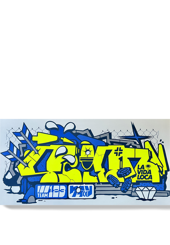 24 x 48 " - Scien Lime Graffiti - 123klan