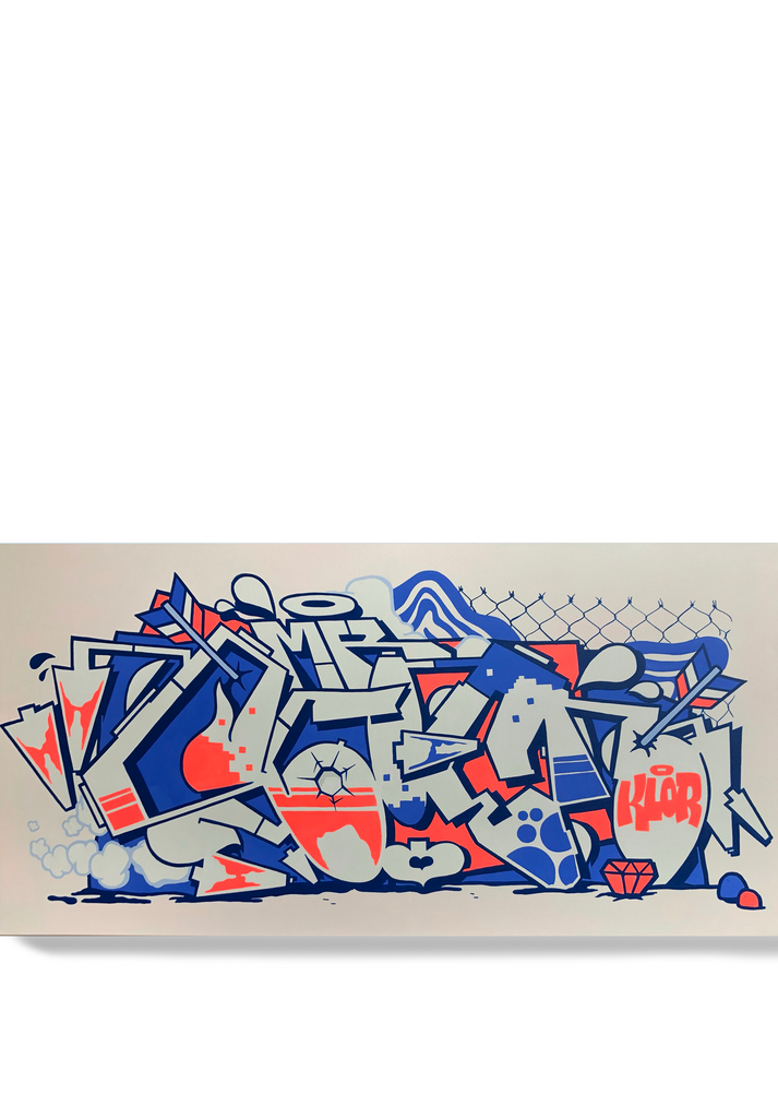 24 x 48" -Scien graffiti letter 62 - 123klan