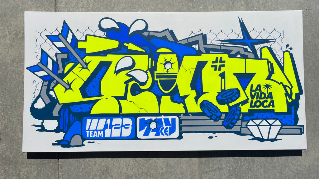 24 x 48 " - Scien Lime Graffiti - 123klan