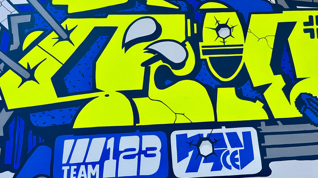 24 x 48 " - Scien Lime Graffiti - 123klan