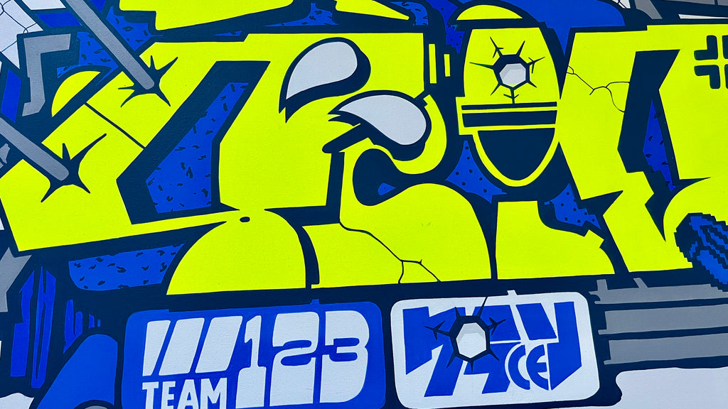 24 x 48 " - Scien Lime Graffiti