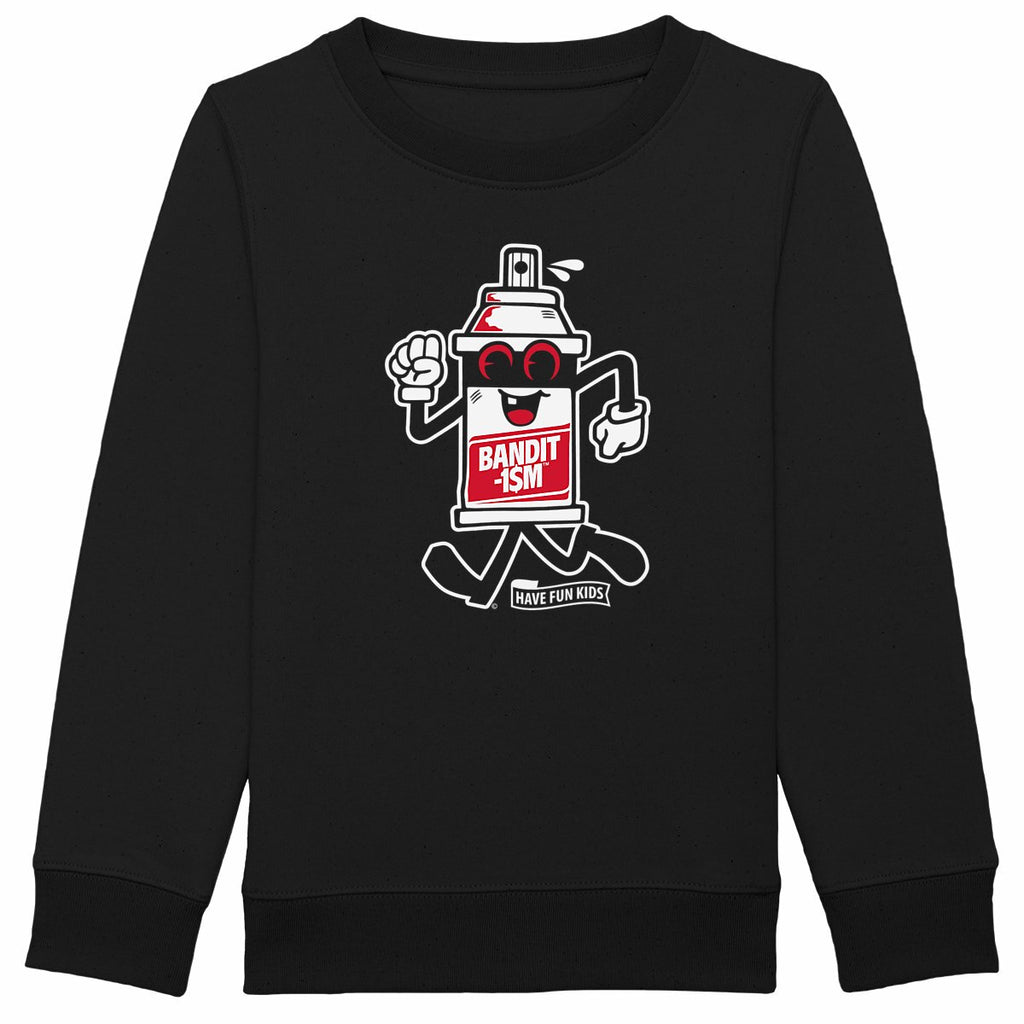 Sweat shirt have fun kids - face_noir