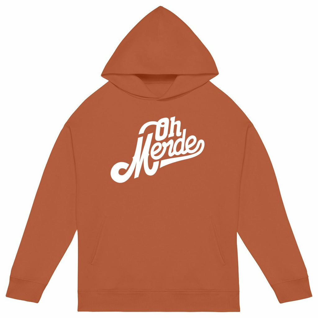 Hoodie Oh Merde  - face_orange