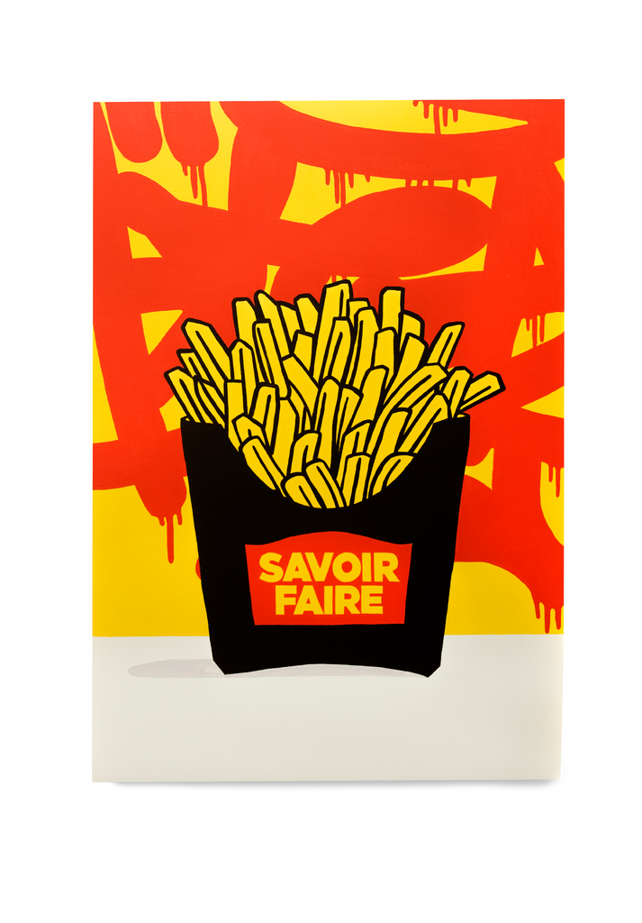 SOLD - French Fries ! Le Savoir faire " 24 x 36" - 123klan