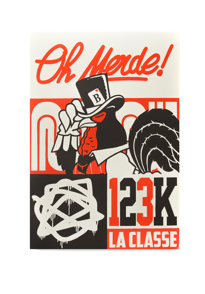 SOLD -Monsieur le Coq -  24 x 36" - 123klan
