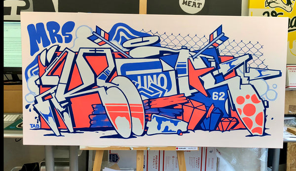 24 x 48" - Klor Graffiti Letter 62 - 123klan