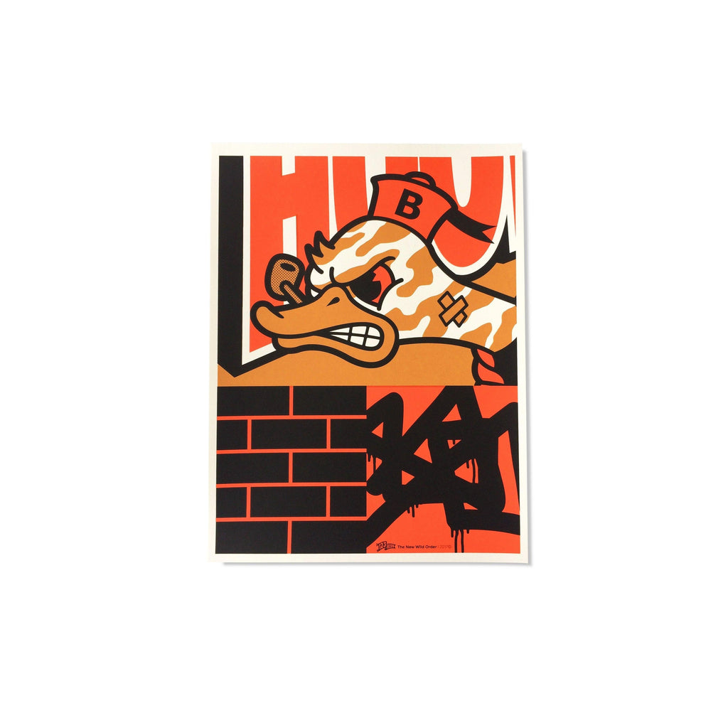 ART PRINT DUCK 9 X 12" - 123klan 123klan graffiti art