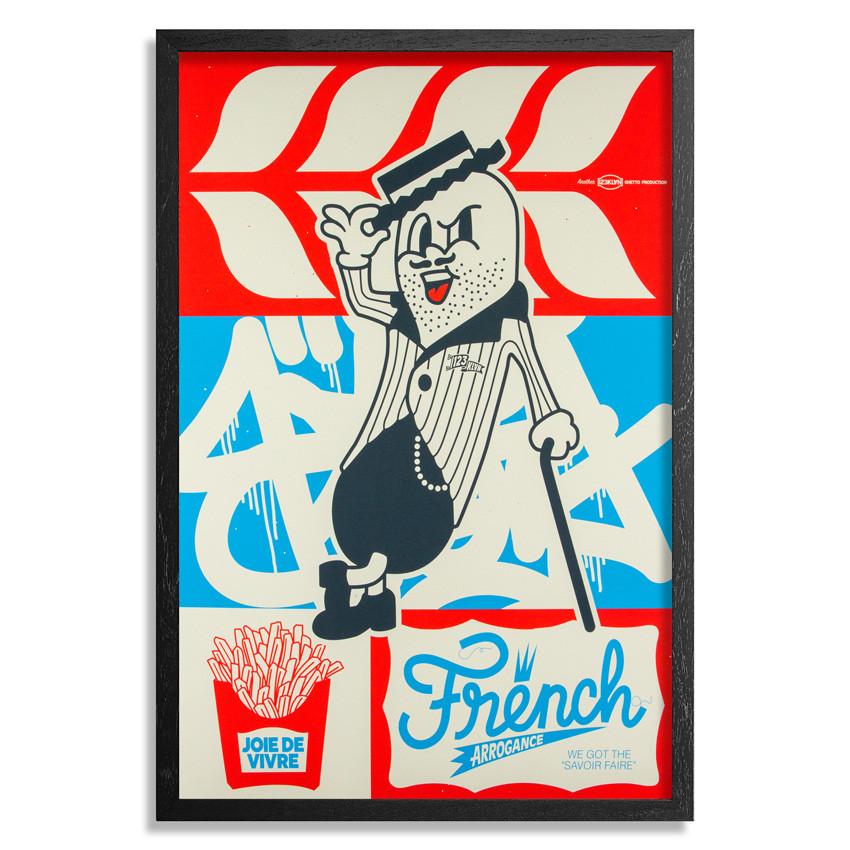 Art Print French Arrogance X Pow! Wow! - 123klan 123klan graffiti art