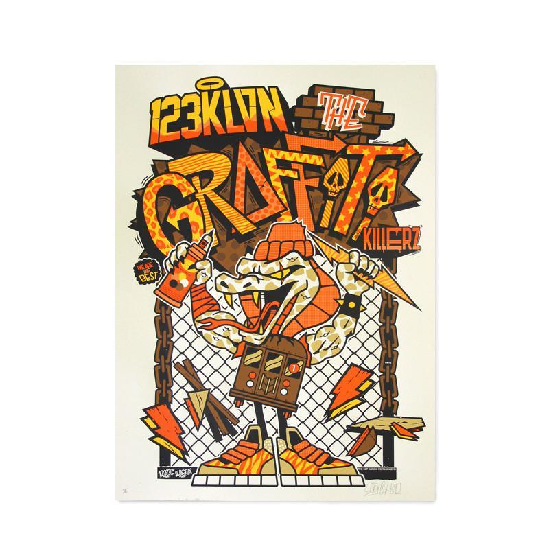 Art Print Graffiti Killer - 123klan 123klan graffiti art