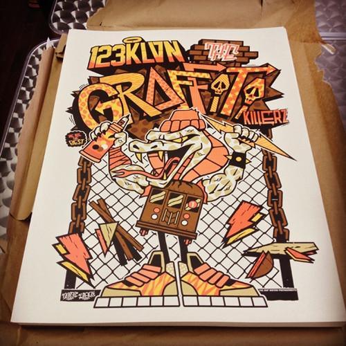 Art Print Graffiti Killer - 123klan 123klan graffiti art