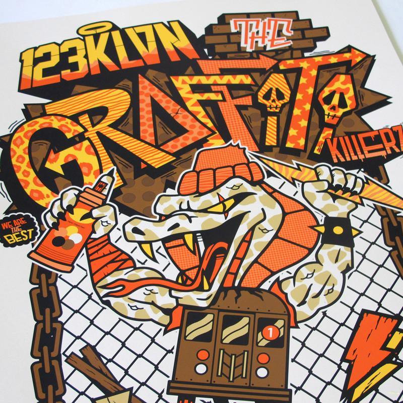 Art Print Graffiti Killer - 123klan 123klan graffiti art