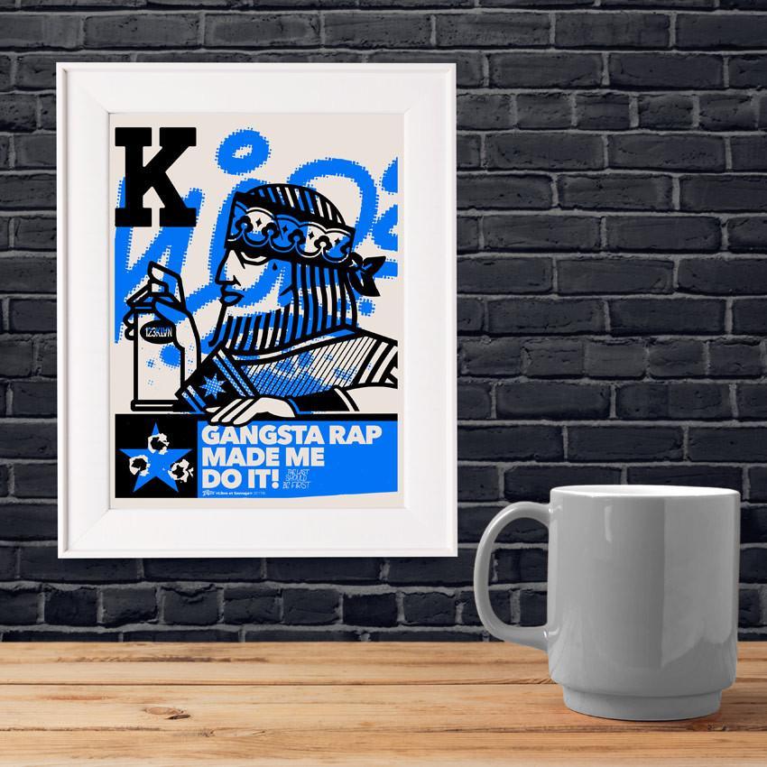 ART PRINT MINI KING - 123klan 123klan graffiti art