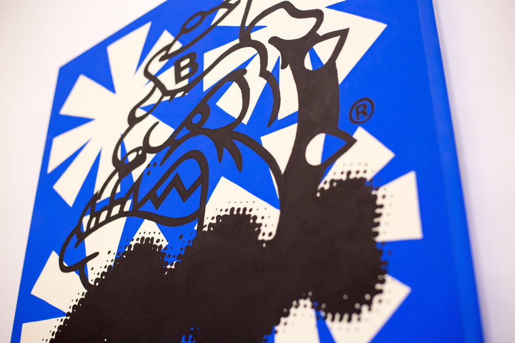 " Bulldog x Resilience " 24 x 24" - 123klan 123klan graffiti art