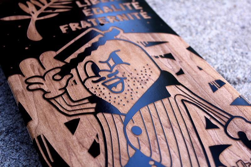 " French Arrogance " Collector Skateboard 1/5 - 123klan 123klan graffiti art