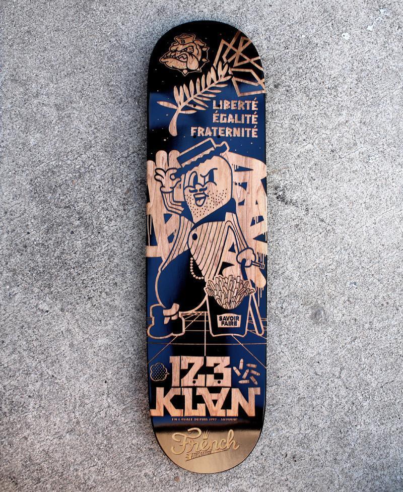 " French Arrogance " Collector Skateboard 1/5 - 123klan 123klan graffiti art