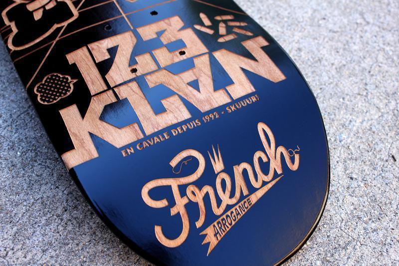 " French Arrogance " Collector Skateboard 1/5 - 123klan 123klan graffiti art