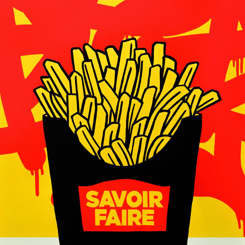 " French Fries ! Le Savoir faire " 24 x 36" - 123klan 123klan graffiti art
