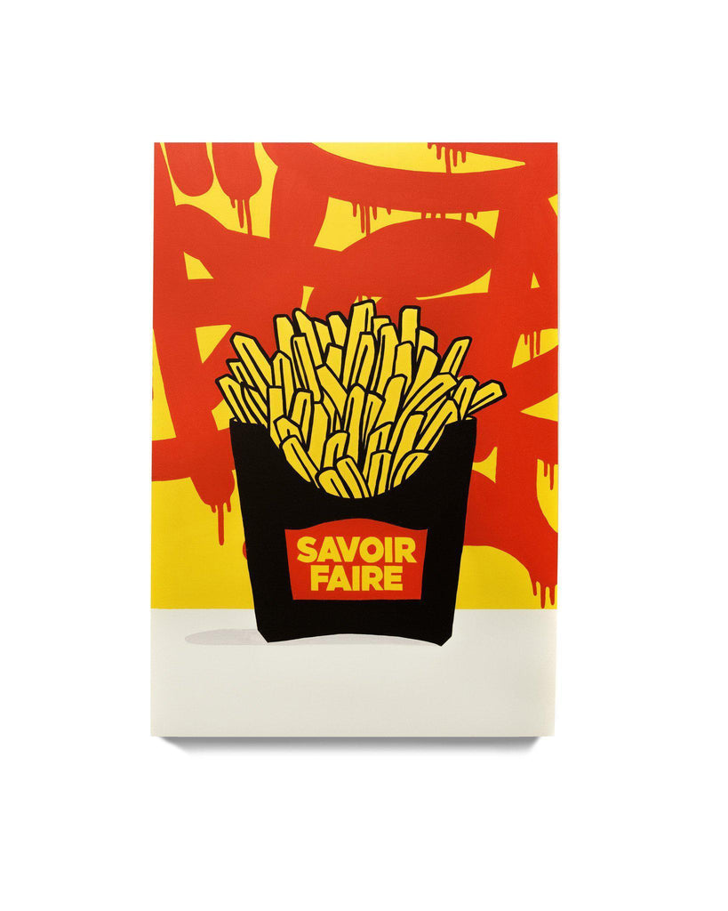 " French Fries ! Le Savoir faire " 24 x 36" - 123klan 123klan graffiti art