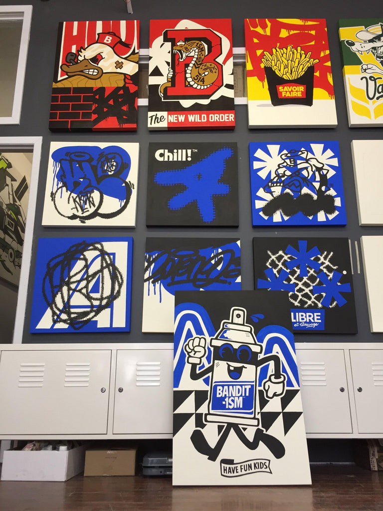 " French Fries ! Le Savoir faire " 24 x 36" - 123klan 123klan graffiti art