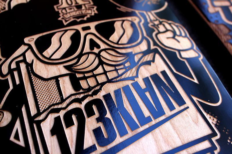 "Libre et Sauvage"  123KLAN Collector Skateboard - 123klan 123klan graffiti art