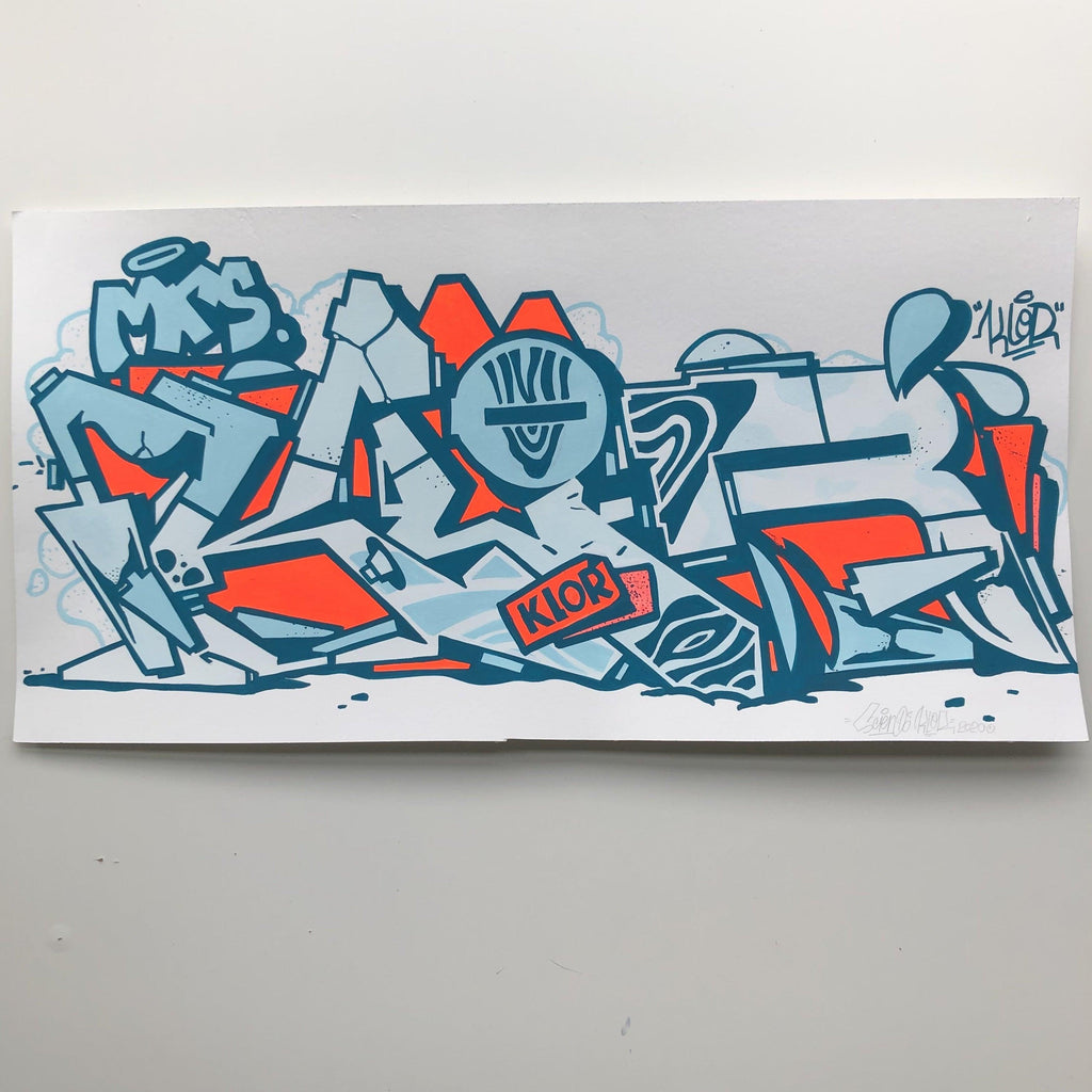 Medium size Klor Graffiti - 123klan 123klan graffiti art