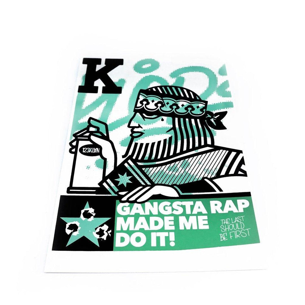 MINI PRINTS GREEN SERIES - 123klan 123klan graffiti art