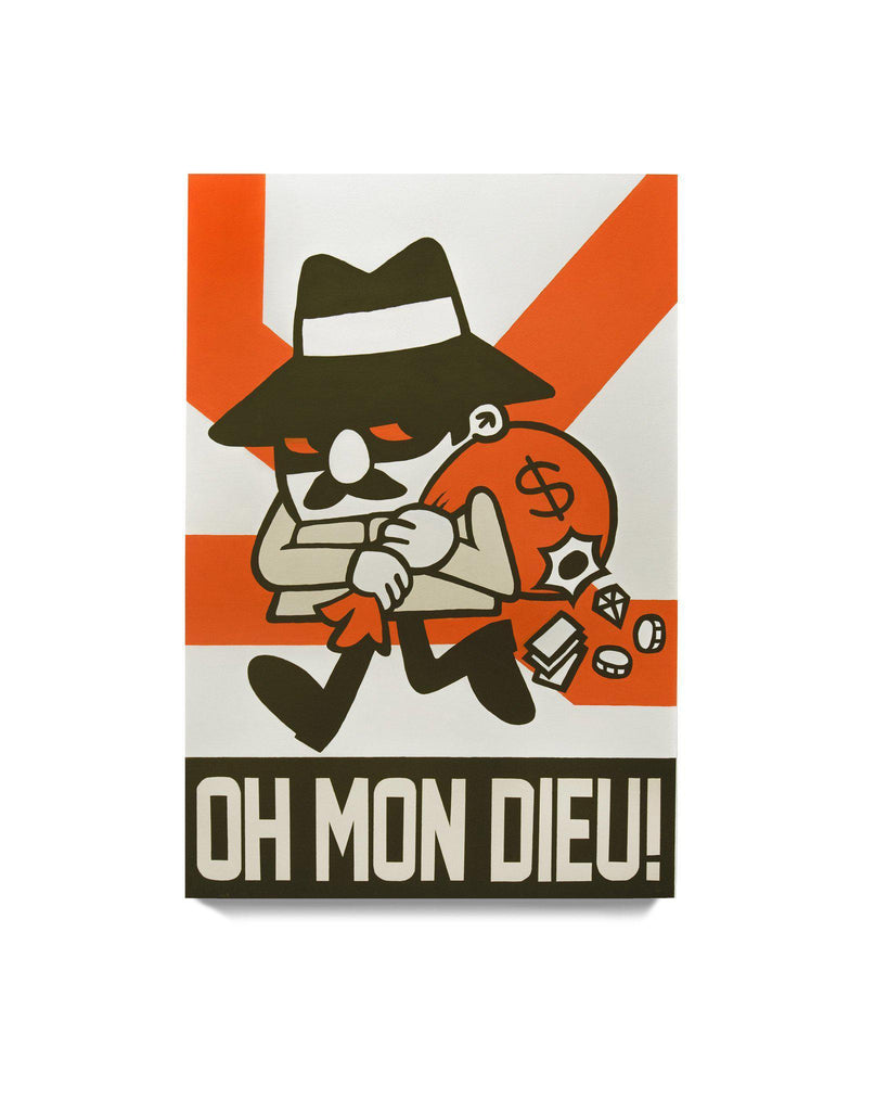 "Oh Mon Dieu !" 24 x 36" - 123klan 123klan graffiti art