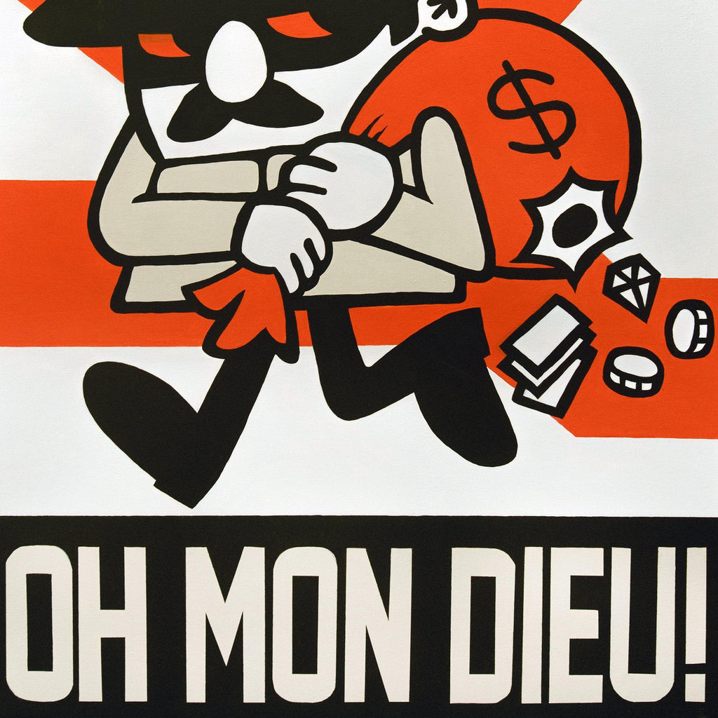 "Oh Mon Dieu !" 24 x 36" - 123klan 123klan graffiti art