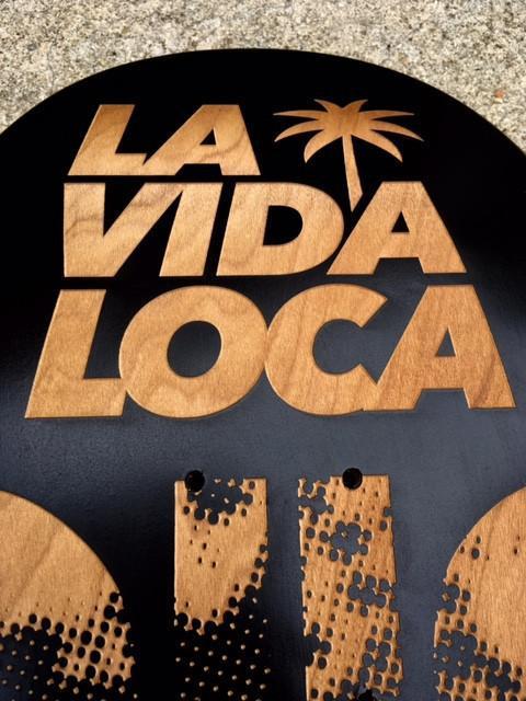 Skateboard Vida Loca 1/1 - 123klan 123klan graffiti art