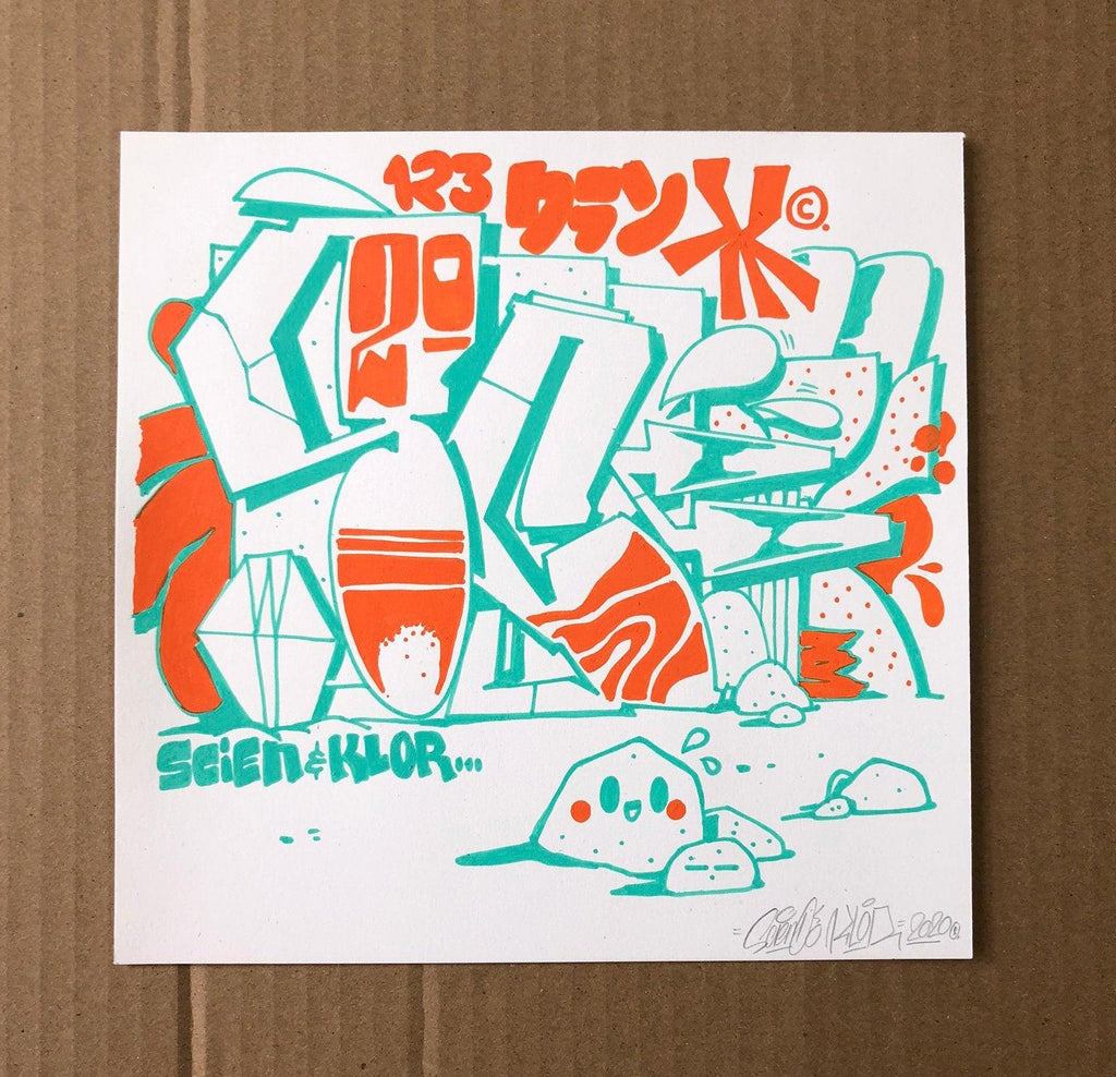 Sketch 8 x 8" - 123klan 123klan graffiti art